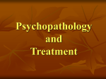 Psychopathology and Treatment abbreviated