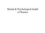 Mental & Psychological Health of
