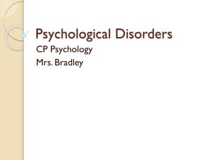 mental disorders intro and anxiety