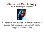 psychological disorders Psych