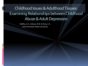The Relationship Between Childhood Conflicts and Adult Depression