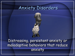 Anxiety Disorders