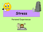 dealing with stress - personal experiences
