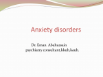 Anxiety disorder..