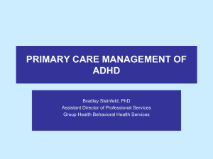 steinfeld_adhd - Washington Academy of Physician Assistants