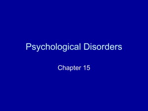 Psychological Disorders