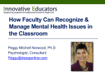 How Faculty Can Recognize & Manage Mental Health Issues in the