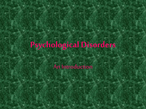 Psychological Disorders