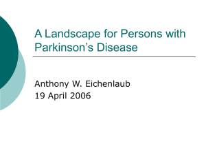 A Landscape for Persons with Parkinson`s Disease
