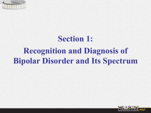 Challenges and Clinical Aspects of Diagnosing Bipolar Depression