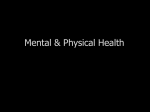 Mental & Physical Health Slides