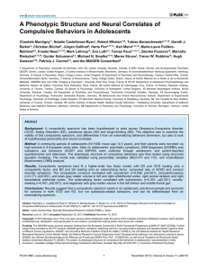 A Phenotypic Structure and Neural Correlates of Compulsive Behaviors in Adolescents