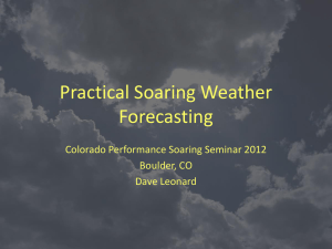 Practical Soaring Weather Forecasting