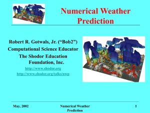 PowerPoint Presentation - Numerical Weather Prediction
