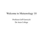 Welcome to Meteorology 10