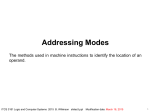 Addressing Modes - Personal Web Pages