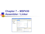 Chapter 07 - MSP430 Assembler