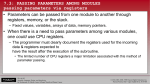 7.3: PASSING PARAMETERS AMONG MODULES passing …