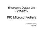 Electronics Design Lab short course on: PIC Microcontrollers