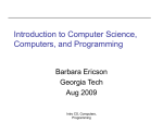 Summer Institute for Computing Education