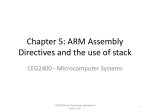 5) Assembly directives and stack