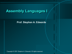 Assembly Languages I