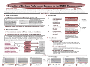 Evaluation of Hardware Performance Counters on the R12000