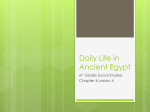 Daily Life in Ancient Egypt