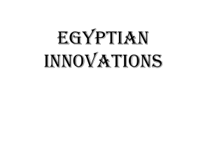 Egyptian Innovations3