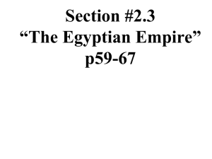 Egypt, Chapter 2 Section 3