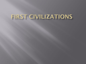 The First Civilizations powerpoint