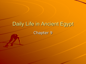 Daily Life in Ancient Egypt