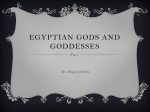 Egyptian gods and goddesses - North Leigh C of E Primary