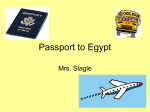 Passport to Egypt - Goshen Local School District
