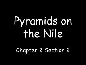 Pyramids on the Nile