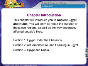 Ancient Egypt and Nubia.