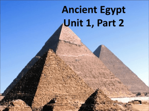 Major Time Periods of Egypt
