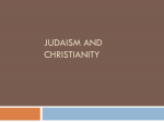 Judaism and Chrisitanity