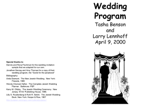 Wedding Program