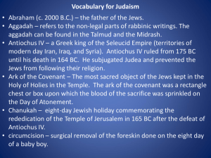 Vocabulary for Judaism - Trinity Evangelical Free Church