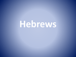 Hebrews - Weebly