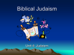 Biblical Judaism