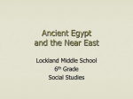 Ancient Egypt and the Near East