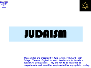 POWERPOINT - JUDAISM