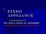 FIXED APPLIANCE