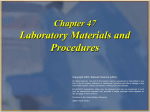 Laboratory Materials and Procedures