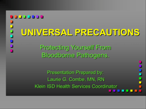 UNIVERSAL PRECAUTIONS - Klein