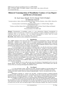 IOSR Journal of Dental and Medical Sciences (IOSR-JDMS)