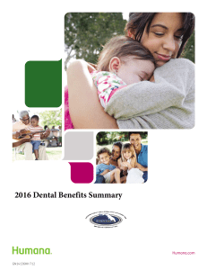 2016 Dental Benefits Summary