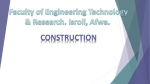 Construction - Faculty of Engineering Technology & Research